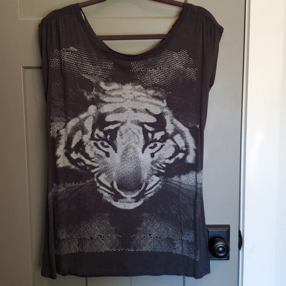 Tiger blouse / top = worn ONCE